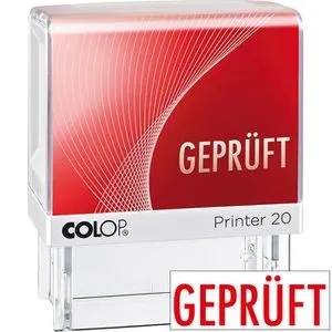 Colop Stempel Printer 20, Textstempel, mit Text: GEPRÜFT von COLOP