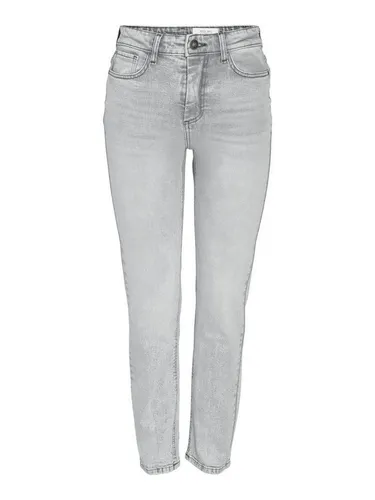NMMONI HW STRAGHT ANK Jeans AZ277LG NOOS - Damen-Jeanshosen mit gerader Beinform und Knöchellänge, ideal für einen lässigen Look mit Gürtelschlaufen für zusätzlichen Komfort.