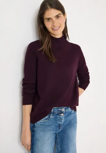 Cecil Pullover eggplant red melange in lila von CECIL