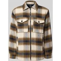 TOM TAILOR Herren Jacke - Funktionsjacke aus weichem Wollstoff mit praktischen Taschen für Handy und Schlüssel, ideal für stilvolle Outdoor-Aktivitäten.