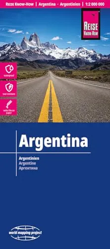 Reise Know-How Landkarte Argentinien | Argentina (1:2.000.000): reiß- und wasserfest (world mapping project)