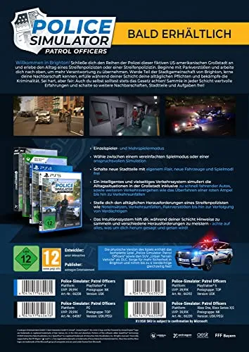 Police Simulator: Patrol Officers - PC - Erlebe den Alltag eines Streifenpolizisten in der fiktiven Stadt Brighton! Mit realistischen Verkehrssituationen und vielfältigen Aufgaben im Einzel- und Mehrspielermodus.
