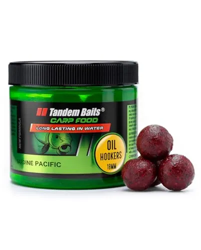 Tandem Baits Karpfen Futter Angelfutter Hakenköder Carp Food Oil Hookers 18 mm 120 g Pazifische Sardine