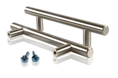 Ideal Deko Möbelgriffe Stangengriffe Edelstahl Finish 96 mm massiv Ø 12mm