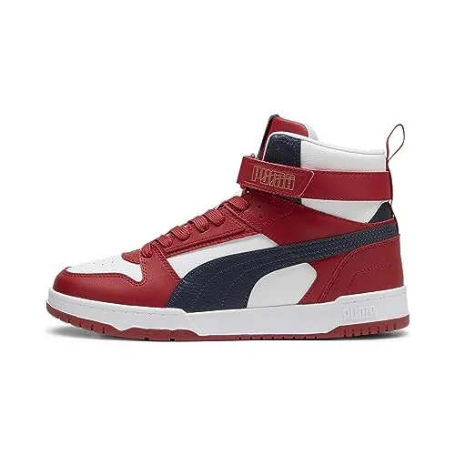 Puma RBD Game Herren Sportschuhe [385839 23] - Sneaker für Herren in Rot aus hochwertigem Echtleder, ideal für sportliche Aktivitäten und lässige Styles.