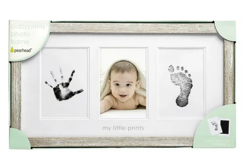 PEARHEAD Babyabdruck Fotorahmen in braun von PEARHEAD