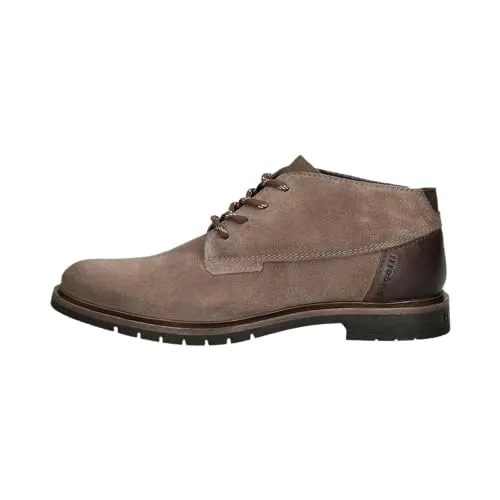 bugatti Herren Schnürstiefel, Männer Stiefel Kaltfutter,uebergangsstiefel,uebergangsschuhe,Chukka Boots,schnürung,Boots,Taupe (1400),44 EU / 9.5 UK
