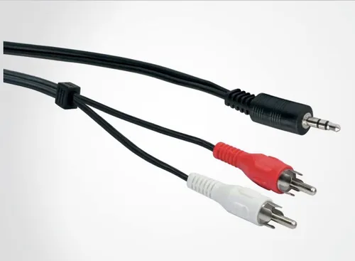 Klinke Chinch Audio Y Splitter Kabel AUX - RCA Adapter 3.5mm Klinke/2x Chinch 3m