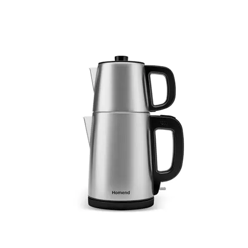 Karaca Wasserkocher Homend Royaltea 1728H Edelstahl Teekocher