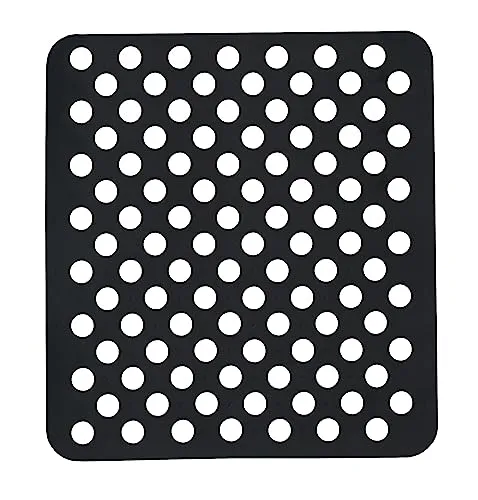 Kinvara SPÜLBECKEN Einlage 31x28cm eckig Spülbeckenmatte Spülbeckeneinlage Spülmatte Spülmatte Abtropfmatte Matte 3-Varianten 55 (Schwarz)