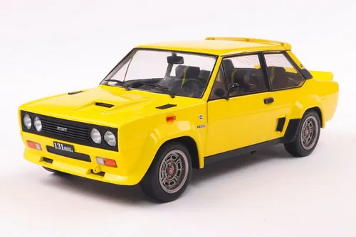 1:18 SOLIDO Fiat 131 Abarth 1980 Yellow SL1806006 Modellbau - Detailgetreues Modell im Maßstab 1:18, ideal für Sammler und Fans klassischer Autos.