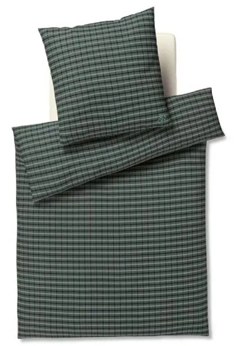 Joop Soft Mesh Flanellbettwäsche 155x220 cm Green in grün von JOOP!