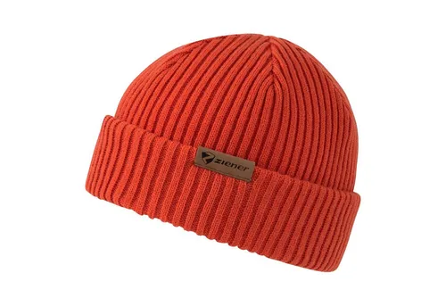 Ziener Strickmütze IPU mit Aufschlag in orange von ZIENER