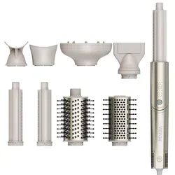 VEVOR 8 in 1 Haarstyler mit Lockenstab und Haartrockner - Vielseitiger Lockenstab und Haartrockner in einem, geeignet für alle Haartypen mit 3 Temperatureinstellungen und Kalt-/Warmluftschalter für individuelles Styling.