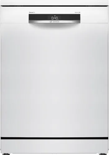 BOSCH SSMS6ZCW12F SER6 Freistehender Geschirrspüler - 14 Gedecke - Induktion - L60cm - 38 dB - Besteckschublade - Weiß