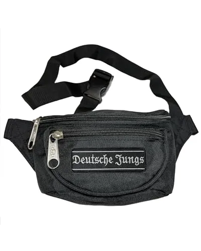 Bauchtasche Deutsche Jungs in schwarz mit Anhänger