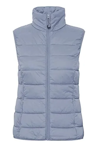 OXMO OXBena Damen Steppweste - Leicht gefüttert & modisch - Funktionsjacken, elegante und wärmende Steppweste, ideal für Outdoor-Aktivitäten, vielseitig kombinierbar mit Pullover, Bluse oder Sweatshirt.