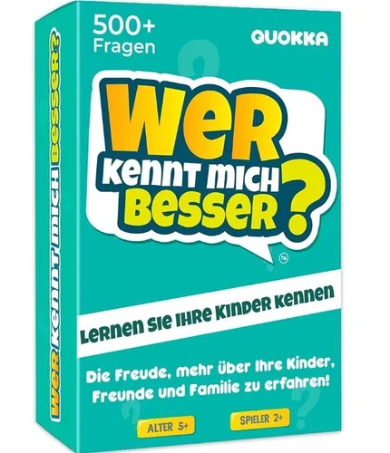 Quokka Kartenspiel Kinder ab 6 8 Jahre | Wer kennt Mich Besser? - Familienspiele ab 8 10 Jahre - Spaß Fragen für Kinder & Familien - Spiele ab 4 5 6 J