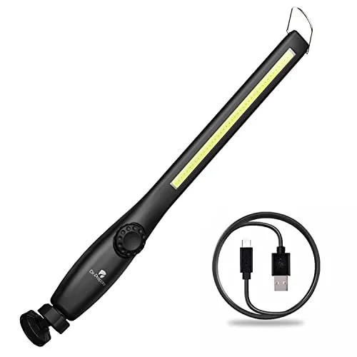 Dr.Prepare Arbeitsleuchte LED Handleuchte 700 Lumen Handlampe Akk Taschenlampe Led Werkstattlampe COB Inspektionsleuchten mit Haken Magnethalter für Auto Reparatur Werkstatt Camping