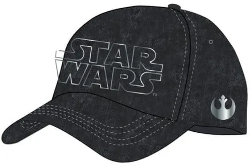 Star Wars Cap Unisex mit Silbernem Logo - Stylische graue Cap mit auffälligem Silberlogo, perfekt für Fans und modebewusste Träger. Ideal für jeden Anlass!