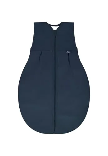 Alvi 4-Season Mull-Schlafsack - 4-Jahreszeiten Babyschlafsack ohne Ärmel (80 cm, Poseidon) - Baby Schlafsäcke, viel Bewegungsfreiheit und super soft aus 100% Baumwolle für Komfort das ganze Jahr über.