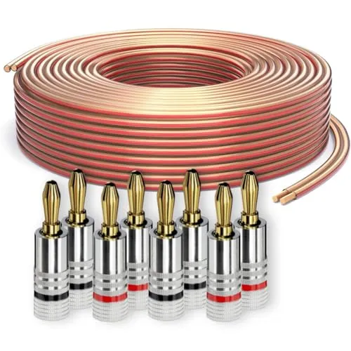 PureLink Lautsprecherkabel OFC 2x2,50mm2 20m mit Bananenstecker