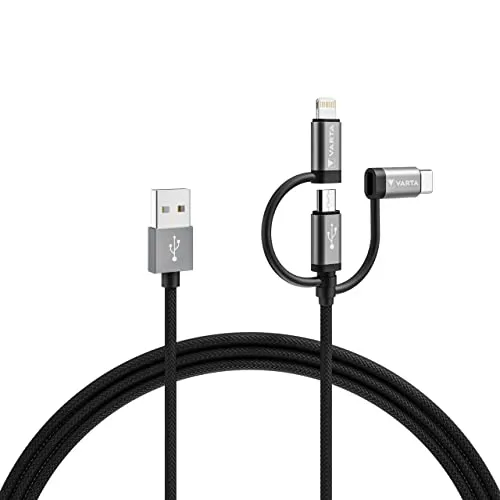 Varta 57937 101 111 Ladegerät für Mobilgeräte - Universelles Lightning & USB Ladegerät für Multimedia-Technik, ideal für Zuhause