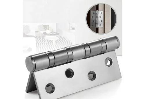 Edelstahl Scharniere Tor Schwerlast 10er Set - Hochwertige Edelstahl Klappscharnier für Gartentore oder Boote, inklusive 48 Edelstahlschrauben für eine einfache Montage und hohe Stabilität.