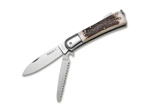 Mercury Taschenmesser 980-2GDC - Taschenmesser mit robustem Design, 8,5 cm Klinge aus Z50CD15 und praktischer Säge, ideal für Outdoor-Aktivitäten und Jagd.