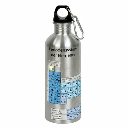 Könitz Trinkflasche Cool Bottle - Chemie, Flasche, Edelstahl, Silbern, 600 ml