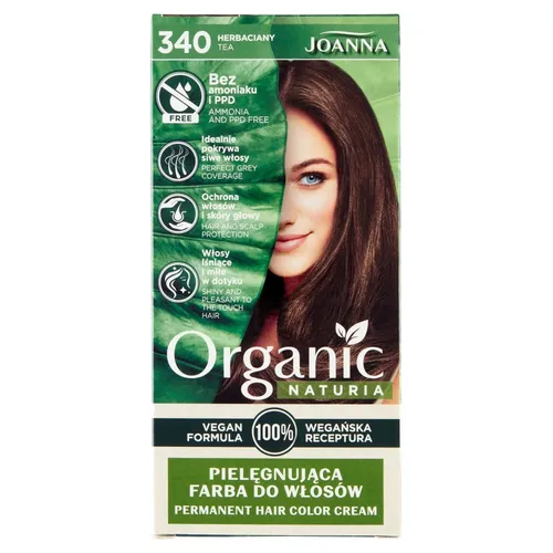 Naturia Organic pielęgnująca farba do włosów 340 Herbaciany Joanna 5901018020279