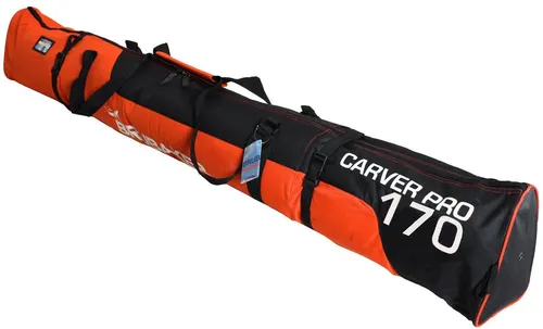 BRUBAKER Skitasche Carver Pro 2.0 - Sporttaschen für Ski: Hochfunktionale, reißfeste und schnittfeste Skitasche mit optimalem Tragekomfort und Belüftungsöffnungen für sicheren Transport von Ski und Stöcken.