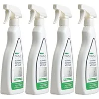 KOKA Schimmelentferner 4x500ml mit Aktiv-Chlor-Formel - Effektiver Allzweckreiniger zur dauerhaften Beseitigung von Schimmel und Stockflecken. Ideal für verschiedene Oberflächen, inkl. Fugen und Wänden. Schnelle Wirkung und nachhaltiger Schutz gegen Neubefall.