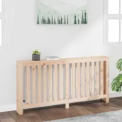 vidaXL Heizkörperverkleidung aus Massivholz Kiefer - Braun - Zubehör für Klima & Heizen, verleiht Heizkörper eine dekorative Funktion und bietet praktische Ablagefläche aus hochwertigem, massivem Kiefernholz.