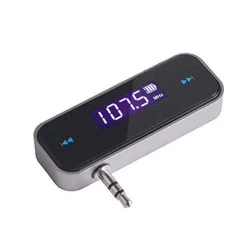 Mini Drahtlos FM Transmitter Sender UKW Handy Wireless Auto AUX-Adapter mit Integriertem Aux Port Auto Radio Audio Transmitter Empfänger Handy Autoradio Transmitter