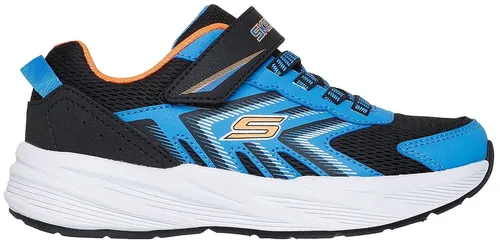 SKECHERS MICROSPEC TREAD Damen Sneaker, Gr. 29, schwarz-blau - Stylische Damen Sneaker von Skechers aus Lederimitat und Textil, mit praktischem Klettverschluss. Ideal für Freizeitaktivitäten und einfach zu reinigen dank maschinenwaschbarem Material.