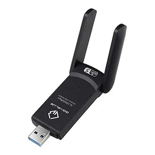 GigaBlue Ultra 1200Mbps W-LAN Adapter - WLAN-Zubehör mit ultraschneller USB 3.0-Technologie für blitzschnelle 1200Mbps, ideal für HD-Streaming und Gaming, kompatibel mit Windows, Mac und Linux.