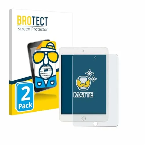 BROTECT Entspiegelungs-Schutzfolie für Apple iPad Mini 5 2019 (5. Gen.) (2 Stück) Matte Displayschutz-Folie, Anti-Reflex, Anti-Fingerprint