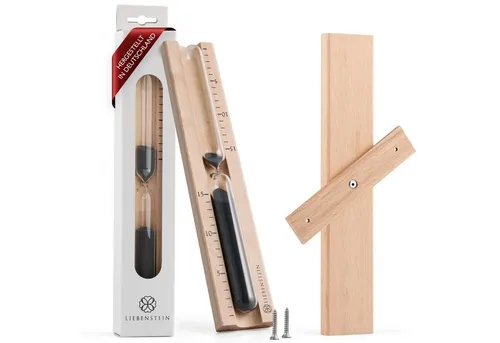 Liebenstein Sauna Sanduhr 15 Minuten aus edlem Buchenholz von Liebenstein