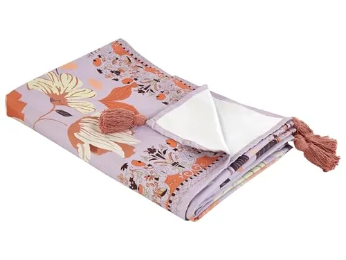 Picknickdecke TUFKI 150 x 200 cm Purpur in lila von Beliani