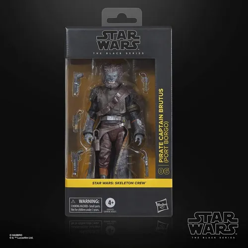Star Wars: Skeleton Crew Black Series Actionfigur Pirate Capitaine Brutus 15 cm - Spielfiguren mit raffinierten Features und fein gearbeiteten Details, ideal für Sammler und Star Wars Fans. Erlebe die Macht der Galaxis in deiner Sammlung!