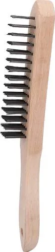 KS Tools 201.2311 Stahl-Handdrahtbürste 4-reihig, 290mm