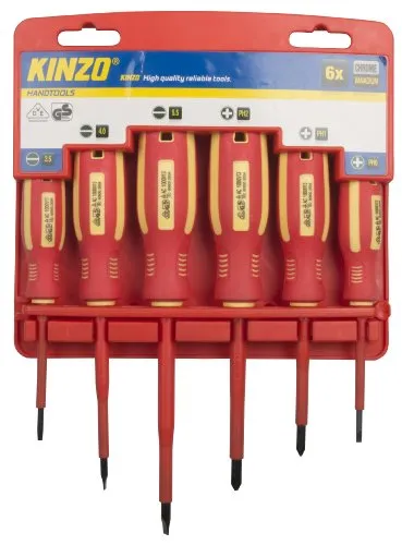 KINZO Screwdriver Set VDE ST 6 Stück, 54154 von Kinzo