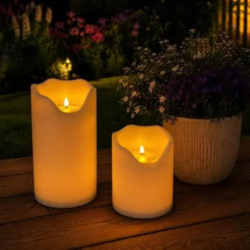 Online Fuchs 2 LED Solar Bodenkerzen von Online Fuchs