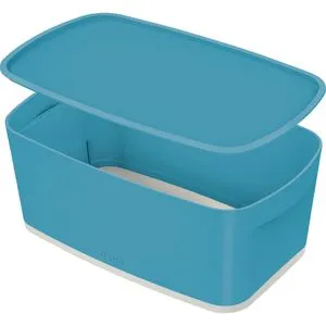 Leitz Aufbewahrungsbox MyBox Cosy Klein 5263-00-61, 5L, Kunststoff, sanftes blau, A5, 32 x 19 x 13cm
