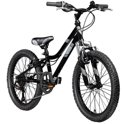 Galano GA20 Kinderfahrrad 20 Zoll für 5- bis 6-Jährige - Das robuste Galano GA20 Kinderfahrrad mit 20 Zoll ist ideal für kleine Abenteurer. Mit 7-Gang Kettenschaltung und wartungsarmen V-Bremsen bietet es ungetrübten Fahrspaß auf Asphalt und Waldwegen.