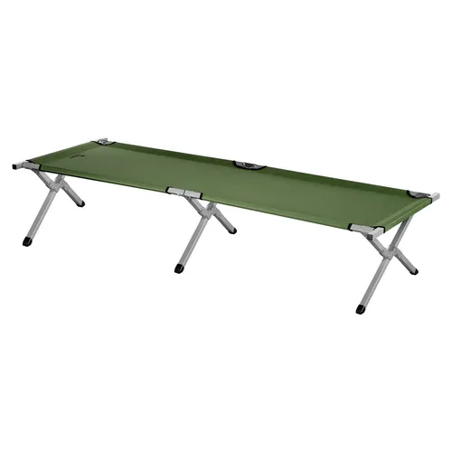 NC2756 Feldbett Klappbar Grün 200 cm NILS CAMP - Praktisches, klappbares Feldbett für Camping und Outdoor-Aktivitäten. Robuste Bauweise und einfach zu transportieren.