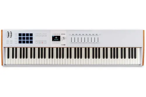 Arturia KeyLab 88 mk3 White - Hochwertiger USB/MIDI Controller - Audio-Controller mit 88 gewichteten Tasten, Fatar-Klaviatur und umfangreicher Software. Ideal für professionelle Musikproduktion und kreative Sessions.