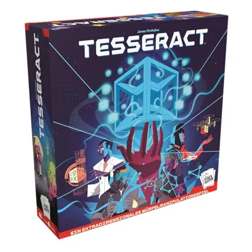 Tesseract - Kooperatives Brettspiel für 1-4 Spieler - Gesellschaftsspiel ab 14 Jahren, bei dem ihr als Team den Tesserakt entschärfen müsst. Spannendes Würfelmanipulationsspiel mit 60 Minuten Spielzeit!