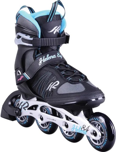 K2 HELENA 84 Inline Skate - 38 - Inliner für sportliche Frauen, ideal für Einsteigerinnen. Mit stabilem Aluminiumrahmen und traditioneller Schnürung für optimale Passform und Komfort.